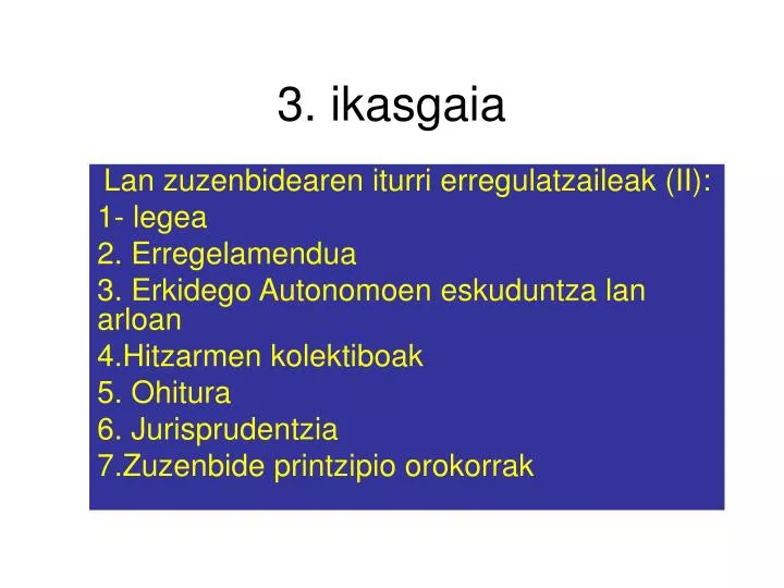 3 ikasgaia