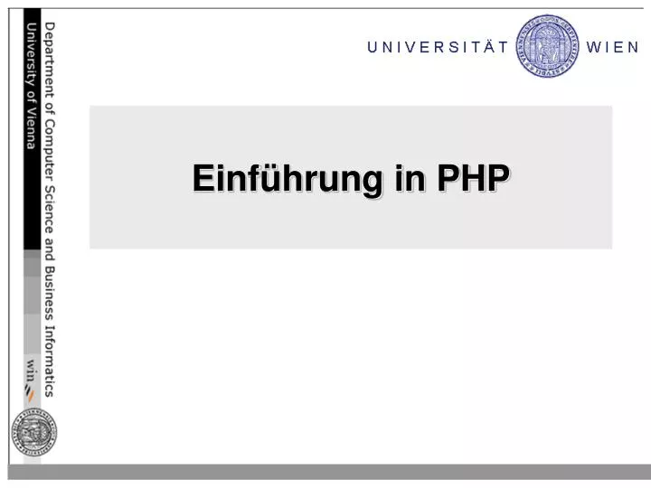 einf hrung in php