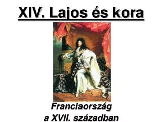 xiv lajos s kora