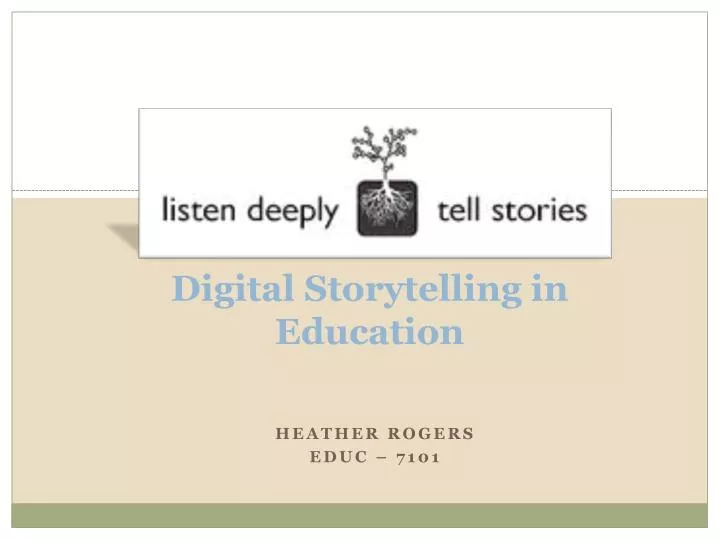 digital storytelling in education
