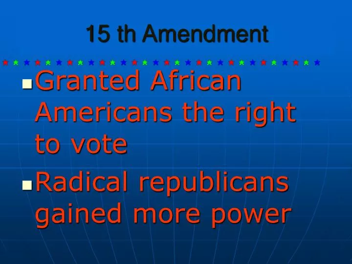 15 th amendment