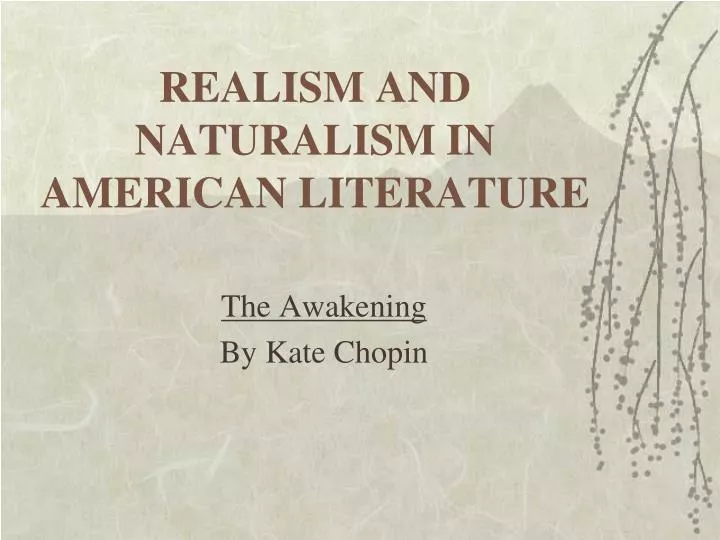 realism and naturalism in american literature
