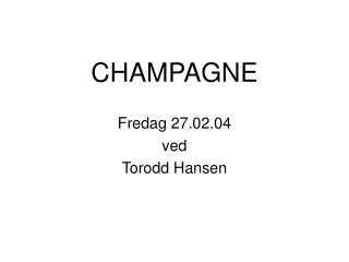 champagne