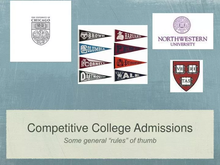 competitive college admissions