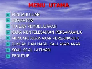 menu utama