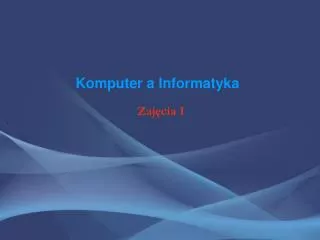 komputer a informatyka
