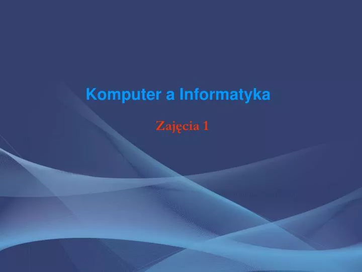 komputer a informatyka