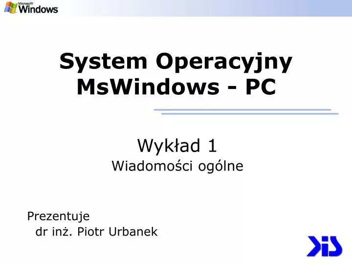 system operacyjny mswindows pc