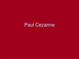 paul cezanne