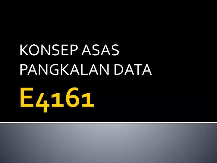 konsep asas pangkalan data