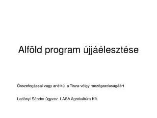 alf ld program jj leszt se