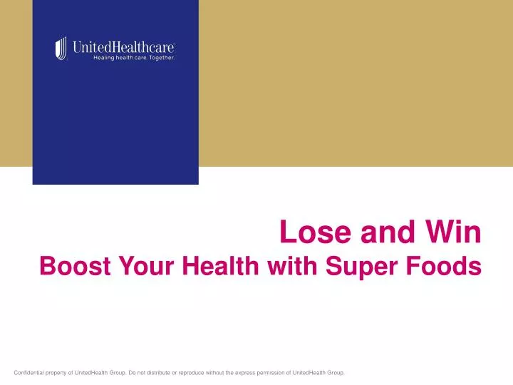 lose and win boost your health with super foods