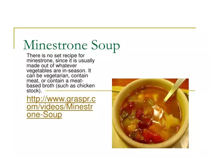 minestrone soup