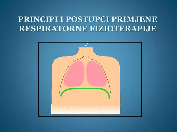 principi i postupci primjene respiratorne fizioterapije