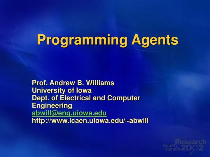 programming agents