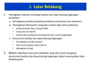 i latar belakang