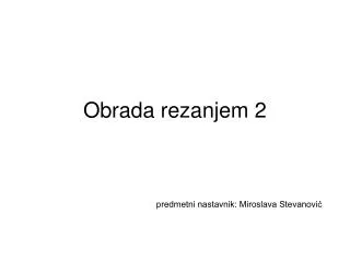 obrada rezanjem 2