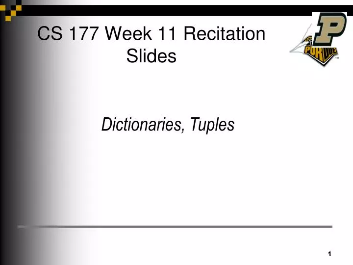 cs 177 week 11 recitation slides