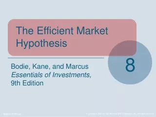 The Efficient Market Hypothesis