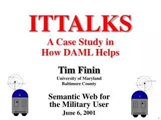 ITTALKS A Case Study in How DAML Helps