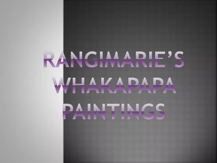 rangimarie s whakapapa paintings