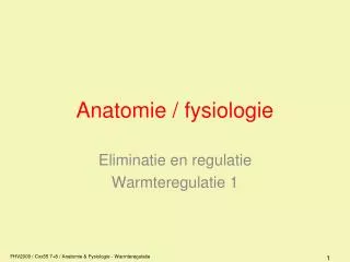 anatomie fysiologie