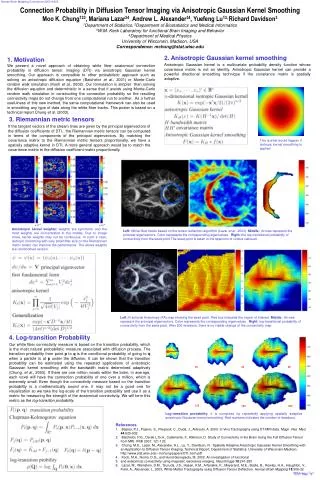 Connection Probability in Diffusion Tensor Imaging via Anisotropic Gaussian Kernel Smoothing