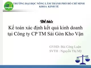 k to n x c nh k t qu kinh doanh t i c ng ty cp tm s i g n kho v n