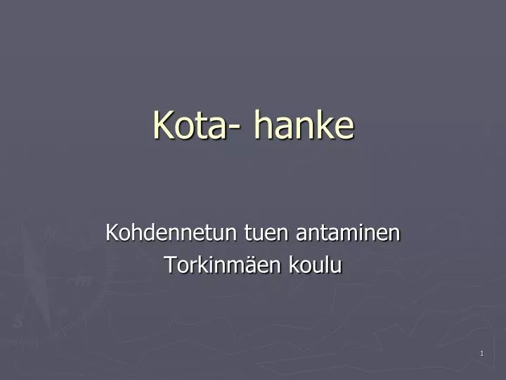 kota hanke