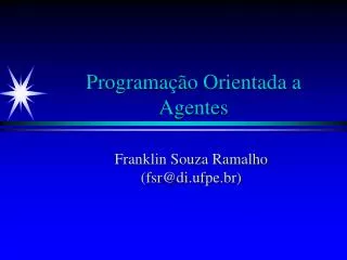 programa o orientada a agentes