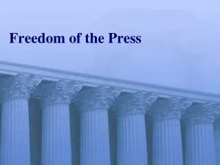 freedom of the press