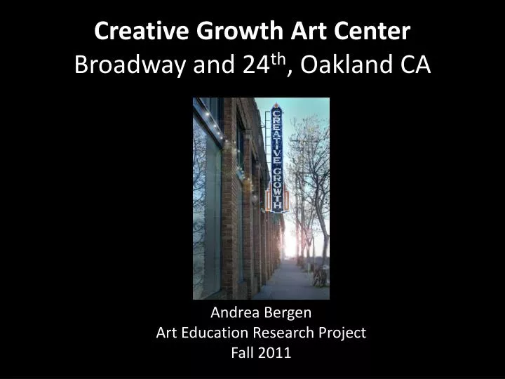 creative growth art center broadway and 24 th oakland ca