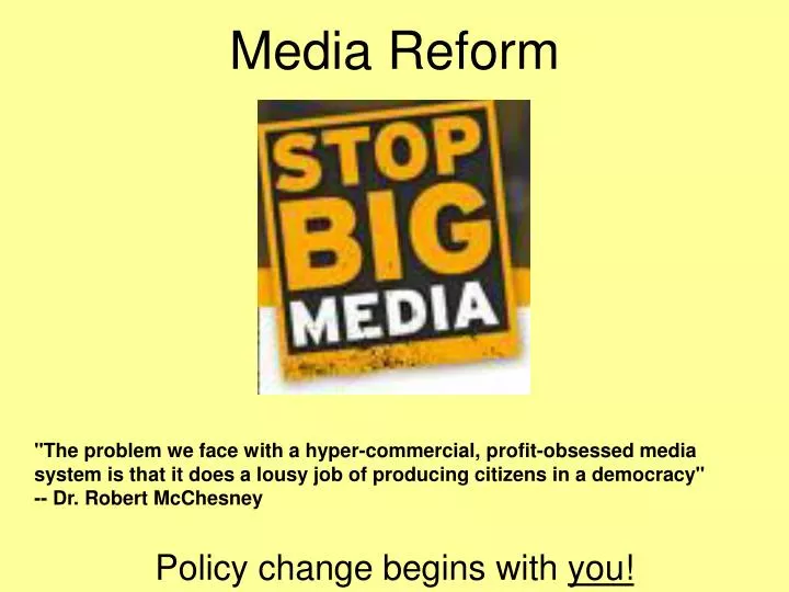 media reform
