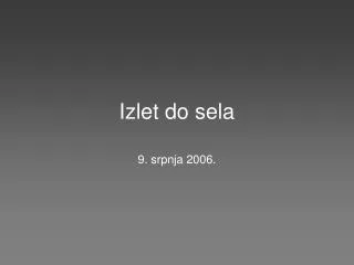 izlet do sela