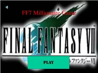 FF7 Millionaire Game