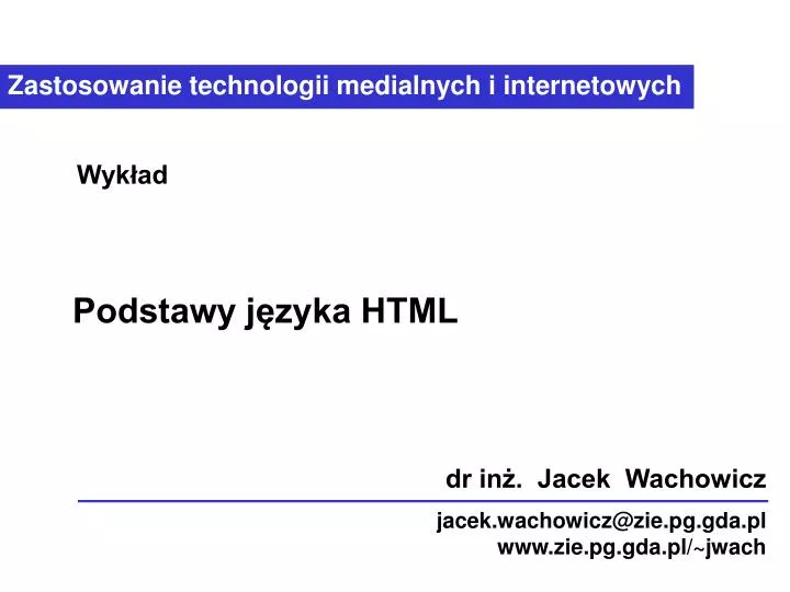 podstawy j zyka html