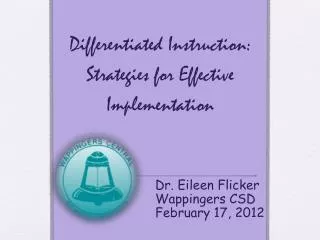 Differentiated Instruction: Strategies for Effective Implementation
