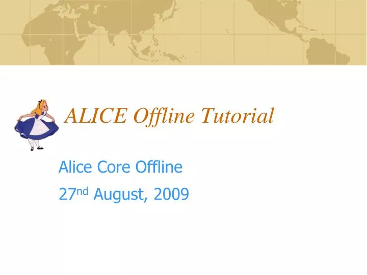 alice offline tutorial