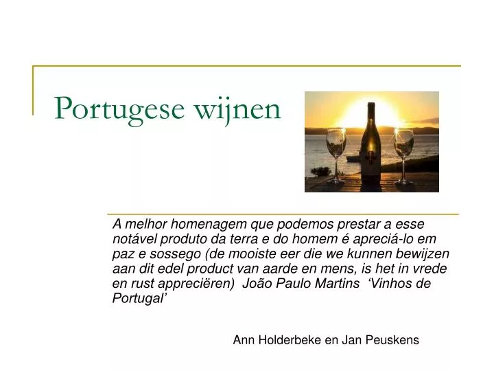 portugese wijnen