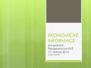 ekonomick informace