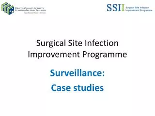Surgical Site Infection Improvement Programme