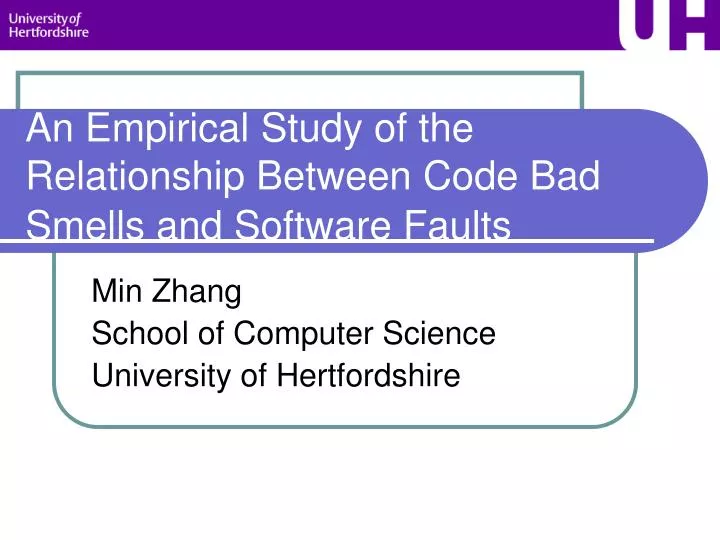 an empirical study of the relationship between code bad smells and software faults