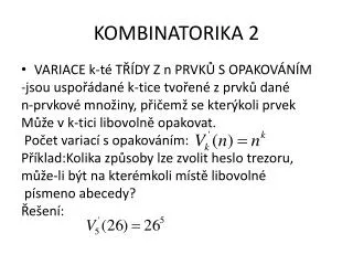 kombinatorika 2