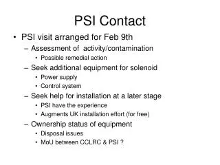 PSI Contact