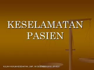 keselamatan pasien