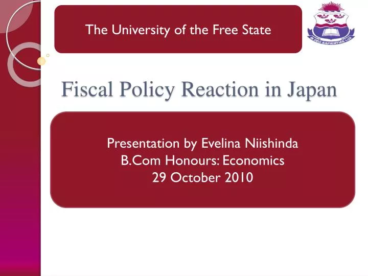 fiscal policy reaction in japan