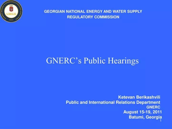 gnerc s public hearings