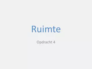 ruimte