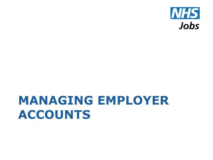 managing employer accounts