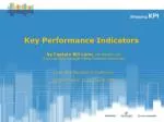 Key Performance Indicators - slide 1